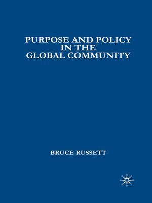 cover image of Purpose and Policy in the Global Community